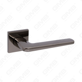 New Modern House Decoration Aluminum Door Handle on Round Rosette