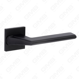 New Modern House Decoration Aluminum Door Handle on Round Rosette