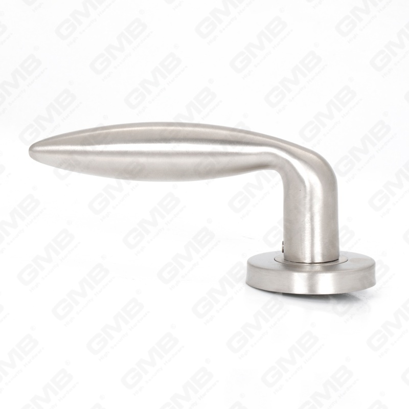High Quality BS En1906 Grade 4 SUS304 Stainless Steel Entry Round Rose Interior Door Lever Handle (LHT031)
