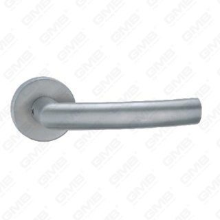 High Quality #304 Stainless Steel Door Handle Round Rose Lever Handle (SH99-SY25-SS)