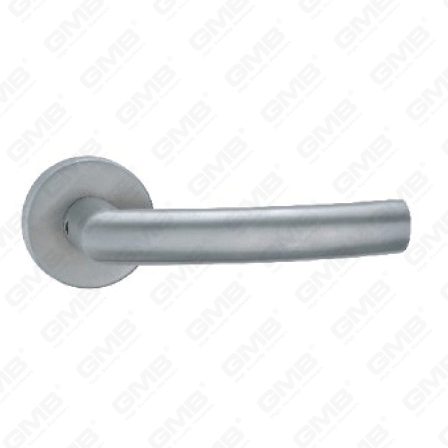 High Quality #304 Stainless Steel Door Handle Round Rose Lever Handle (SH99-SY25-SS)