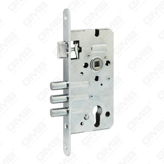 High Security Mortise Door lock 3 pin Steel deadbolt Zamak latch cylinder hole Lock Body (ZT75B)