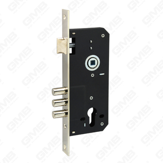 High Security Mortise Door lock 3 pin Steel deadbolt Zamak Brass latch cylinder hole Lock Body (6005R-3R)