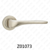 Zamak Zinc Alloy Aluminum Rosette Door Handle with Round Rosette (Z01073)