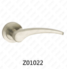 Zamak Zinc Alloy Aluminum Rosette Door Handle with Round Rosette (Z01022)