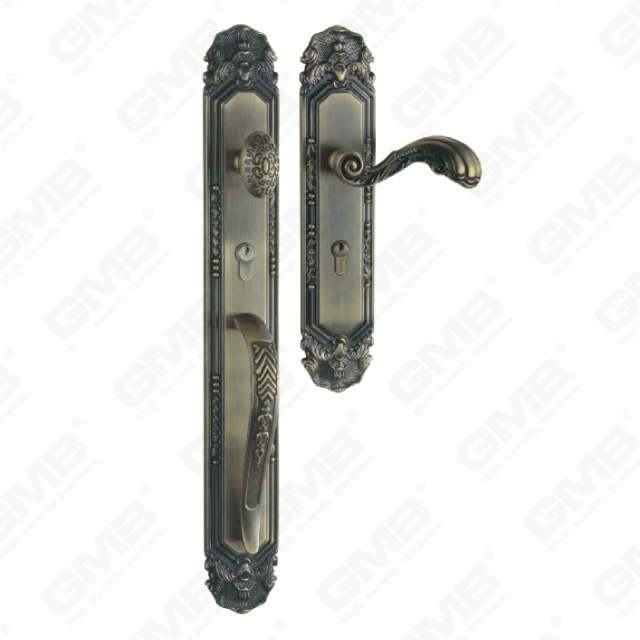 High Security Zinc Alloy Outside Villa Door Handle Two-open Door (E8325-DAB)