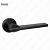 Modern Simple Solid Zinc Alloy Split Door Lock Handle on Round Rosette（Z062407）