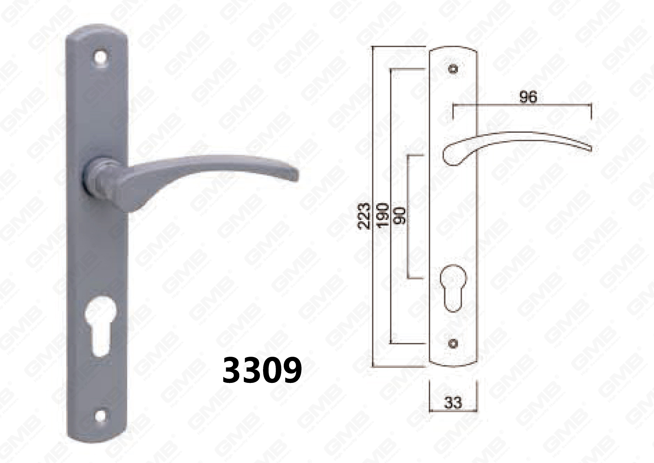 3309High Quality Door Handle 