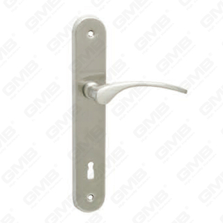 Door Handle Pull Wooden Door Hardware Handle Lock Door Handle on Plate for Mortise Lockset by Zinc Alloy or Steel Door Plate Handle (215045)