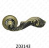 Zamak Zinc Alloy Aluminum Rosette Door Handle with Round Rosette (Z02143)