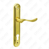 Door Handle Pull Wooden Door Hardware Handle Lock Door Handle on Plate for Mortise Lockset by Zinc Alloy or Steel Door Plate Handle (224)