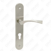 Door Handle Pull Wooden Door Hardware Handle Lock Door Handle on Plate for Mortise Lockset by Zinc Alloy or Steel Door Plate Handle (267)