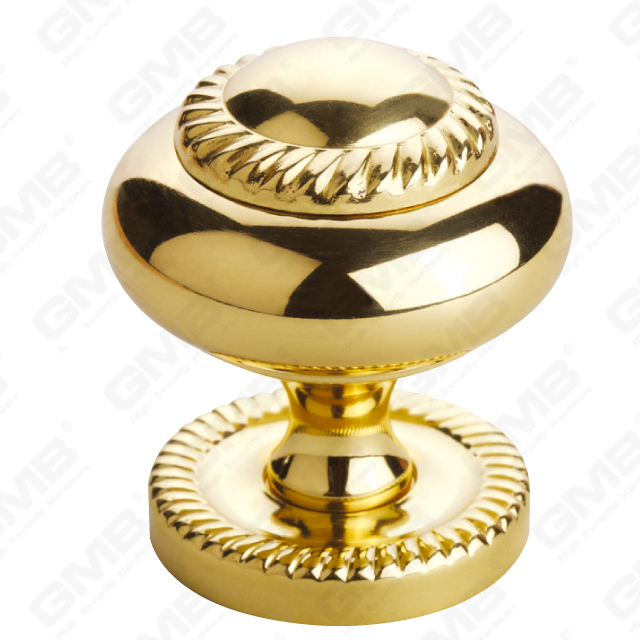 Brass Furniture Hardware Cabinet Drawer Door Pull Knob Handle(B-KB203-PB)