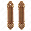 Brass Handles Wooden Door Hardware Handle Lock Door Handle on Plate for Mortise Lockset (B-YJ6602-OG)
