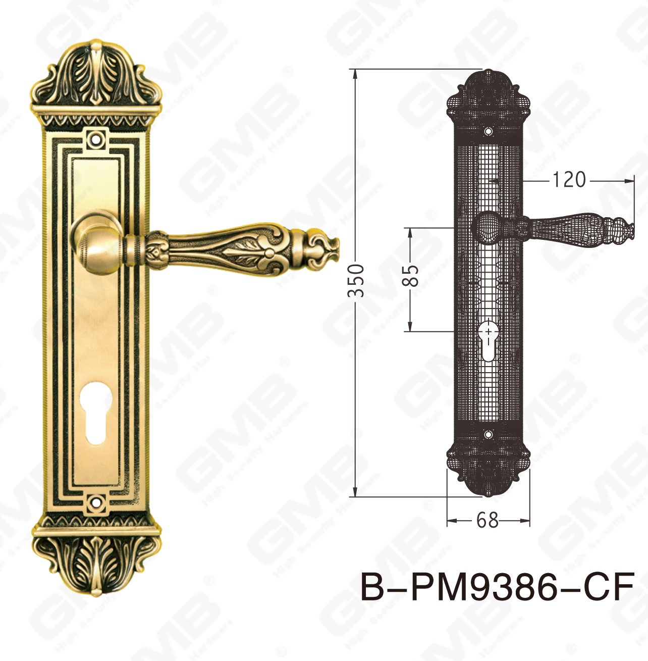 06 Brass Handle_B-PM9386-CF-54
