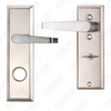 Brass Handles Wooden Door Hardware Handle Lock Door Handle on Plate for Mortise Lockset (B-PM115.94-SC)
