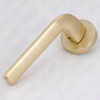Modern Simple Solid Zinc Alloy Split Door Lock Handle on Round Rosette（Z062401）
