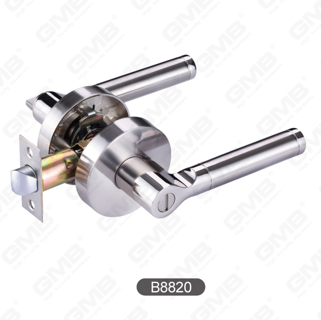 Heavy Duty Tubular Lever Lock Entry Zinc Alloy Handle Door Lock 【B8820】