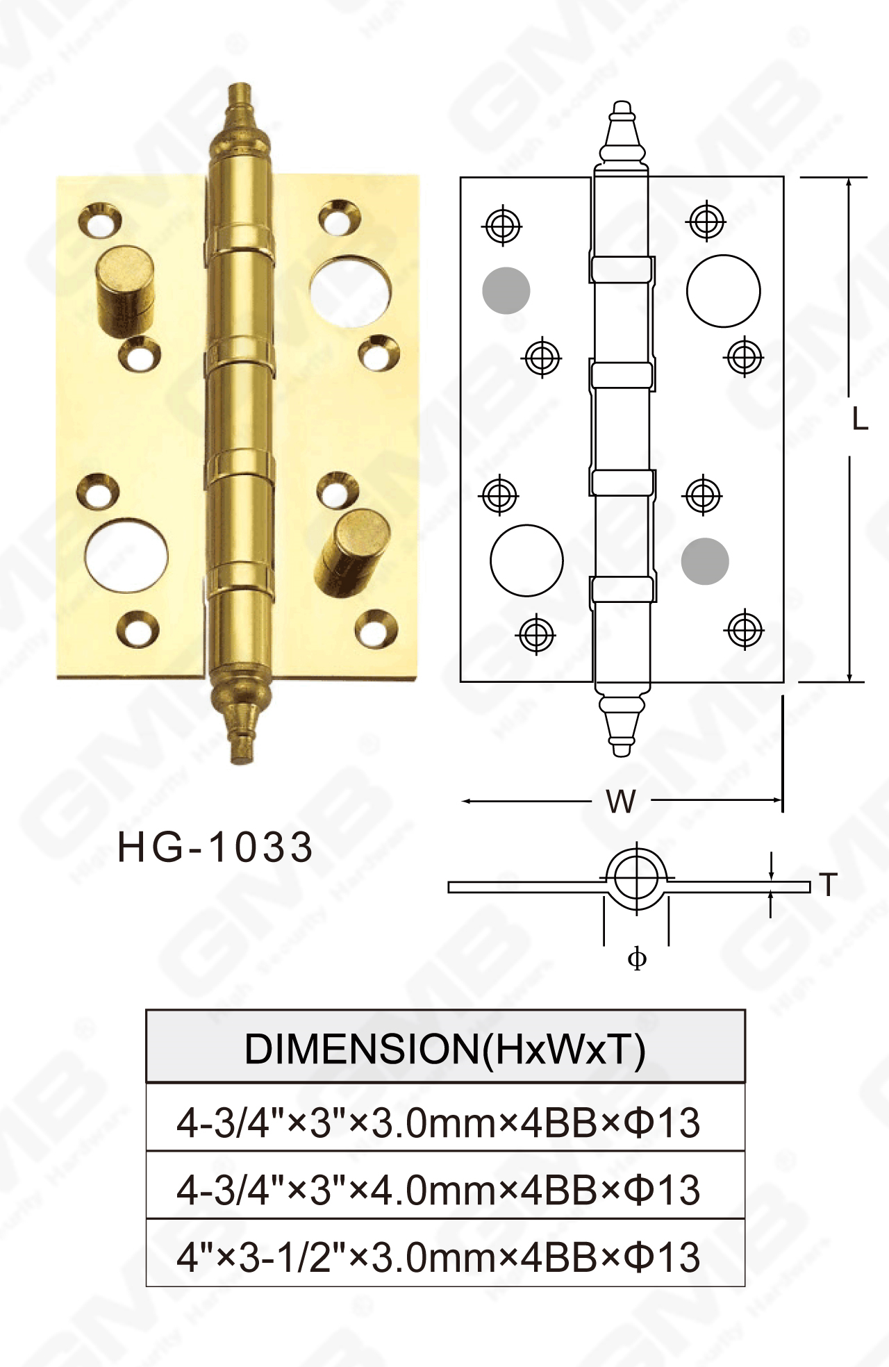 Brass Hinge Series_HG-1033-71