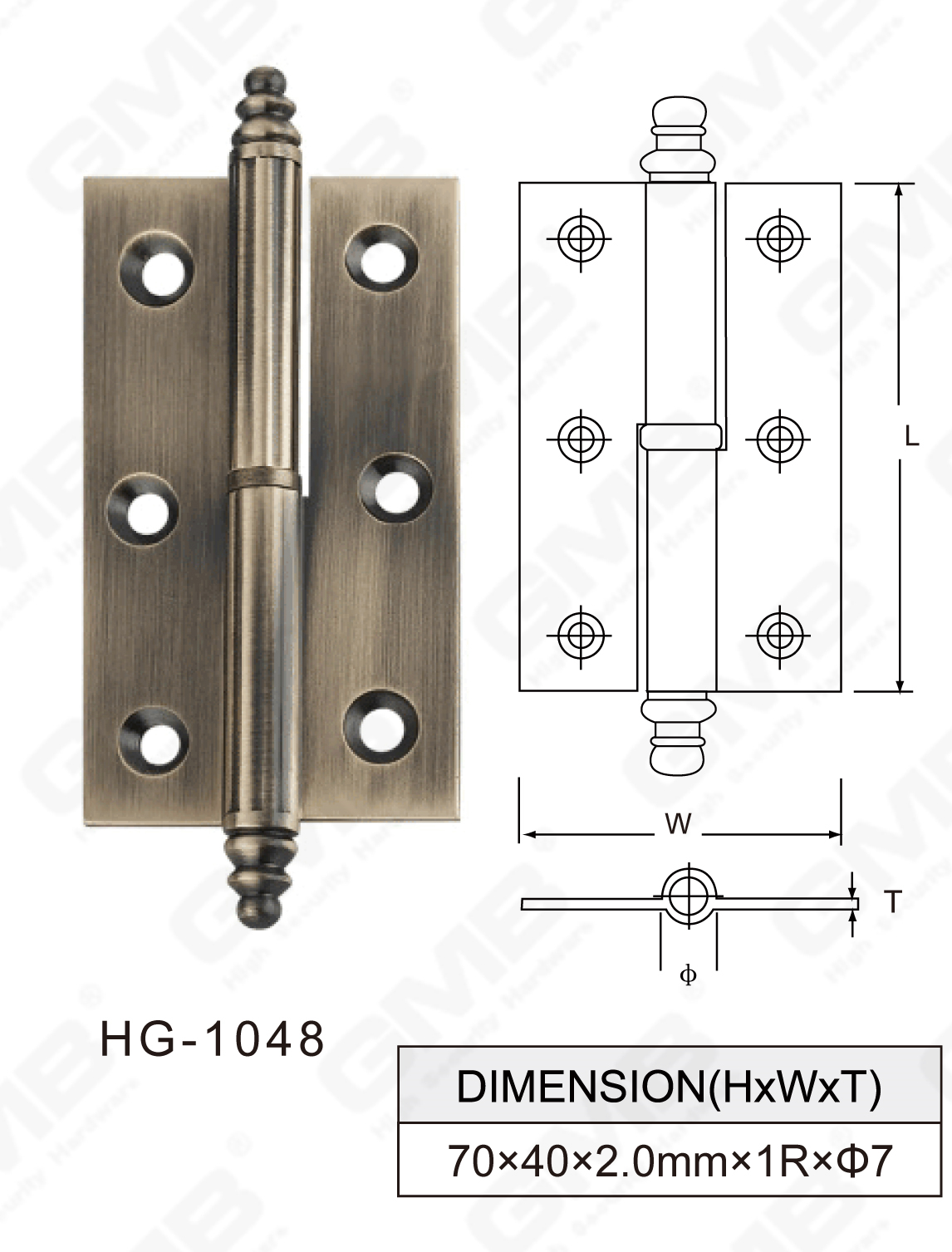 Brass Hinge Series_HG-1048-93