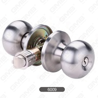 Stainless Steel Tubular Knob Lockset Door Lock Ball Knob [6009]