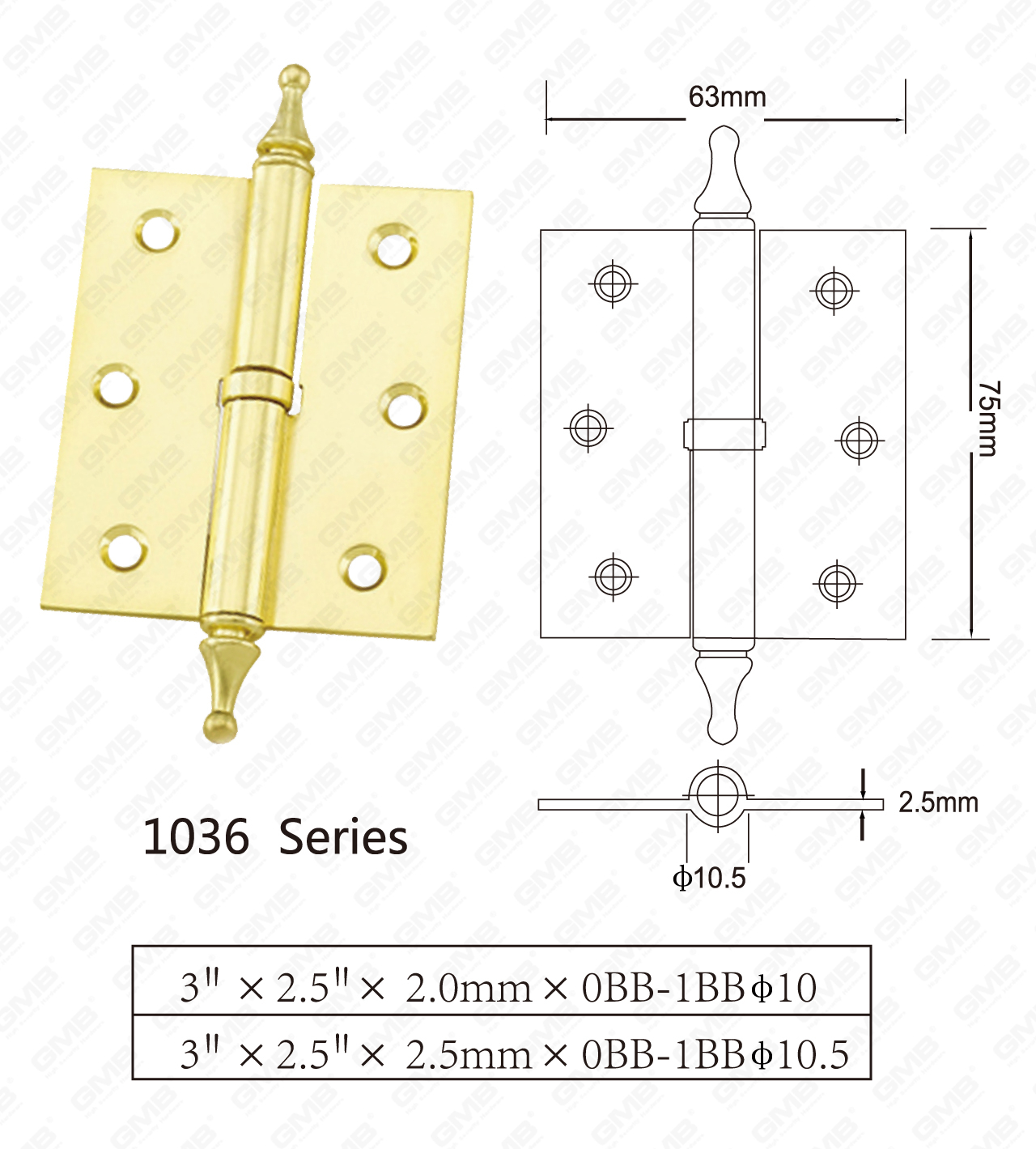 Steel Hinge Series_1036-74