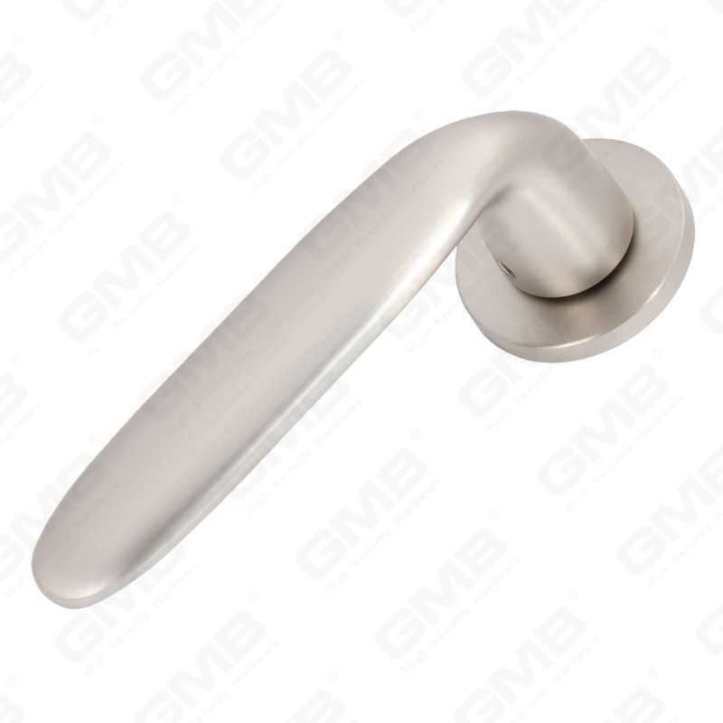 New Modern House Decoration Aluminum Door Handle on Round Rosette
