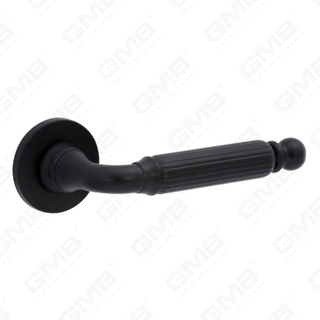 New Modern House Decoration Aluminum Door Handle on Round Rosette