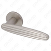 New Modern House Decoration Aluminum Door Handle on Round Rosette