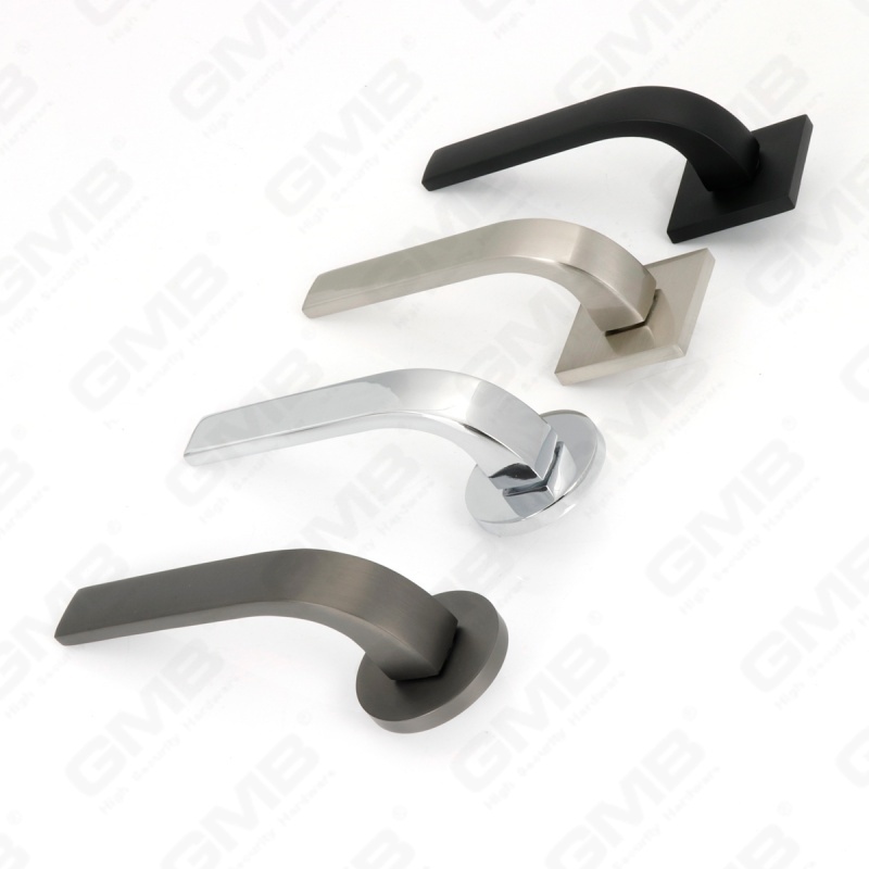 New Modern House Decoration Aluminum Door Handle on Round Rosette