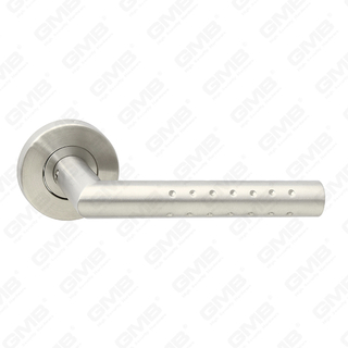 High Quality #304 Stainless Steel Door Handle Round Rose Lever Handle (GB03 103x)