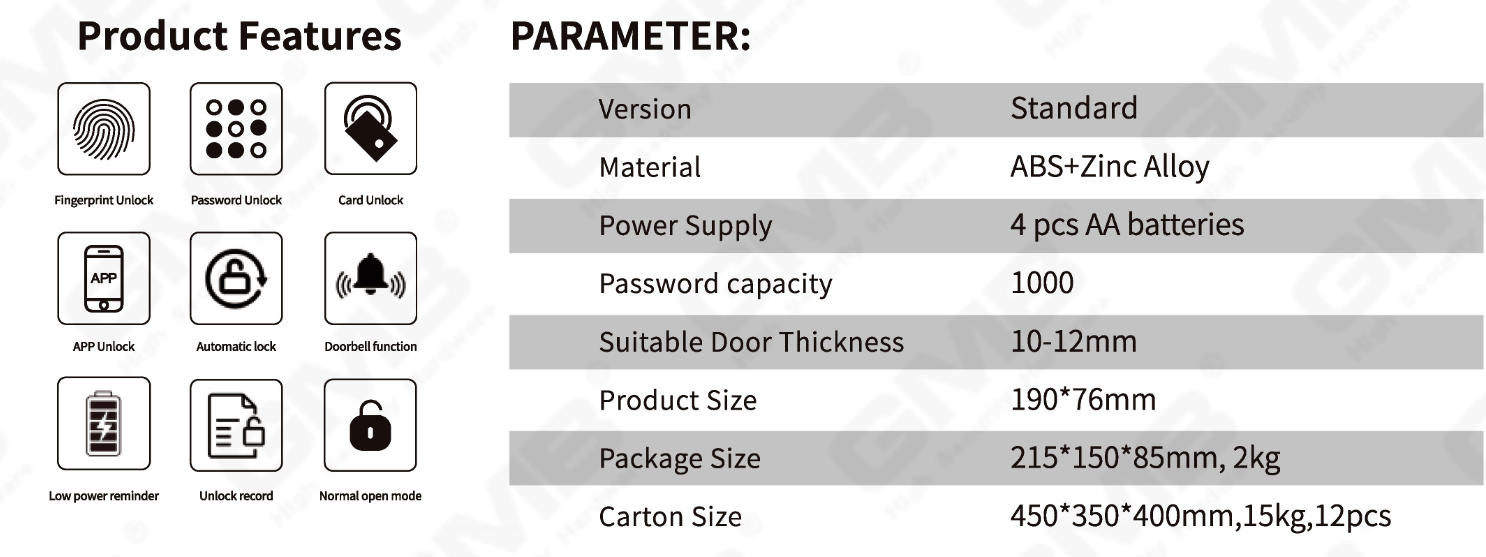 Glass Door Lock(252)