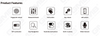 High Security Fingerprint/RFID Card/WiFi/Tuya/TT APP/ with Camera Intelligent Anti-Peep Digital Smart Door Lock (824)