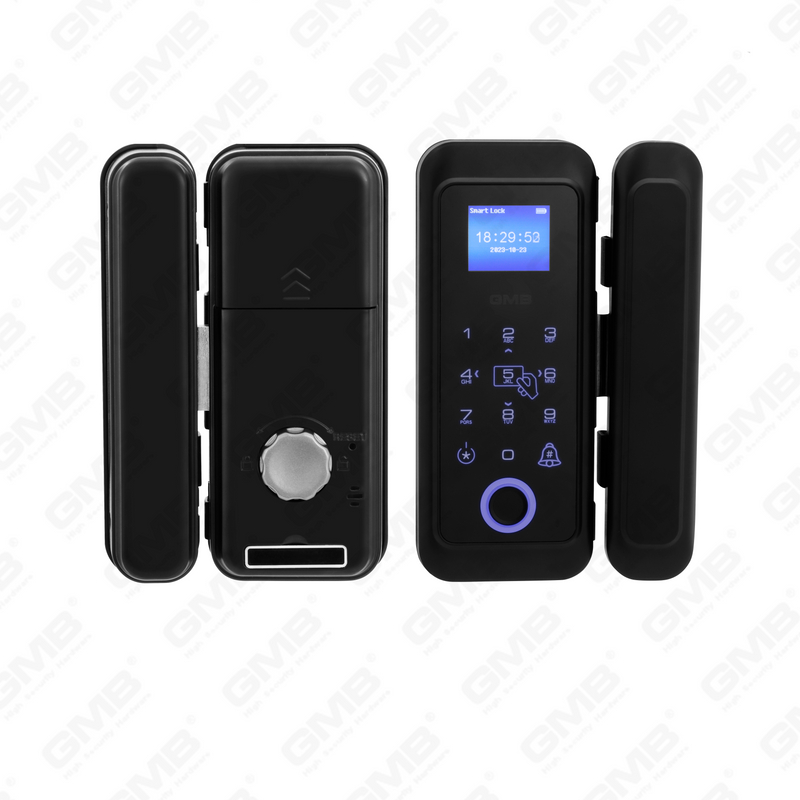 High Security Fingerprint/RFID Card/WiFi/Tuya/TT APP Digital Smart Glass Door Lock (254)