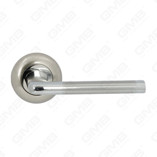 New Modern House Decoration Aluminum Door Handle on Round Rosette