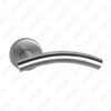 High Quality #304 Stainless Steel Door Handle Round Rose Lever Handle (SH99-SY06-SS)