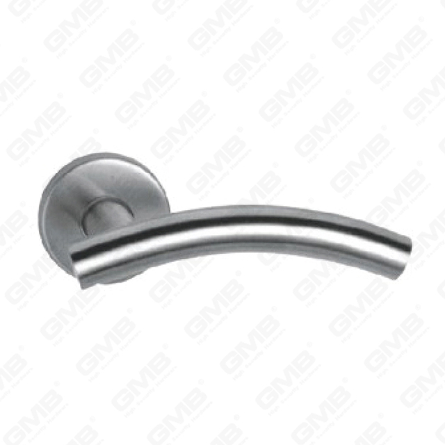 High Quality #304 Stainless Steel Door Handle Round Rose Lever Handle (SH99-SY06-SS)