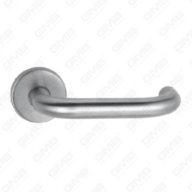 High Quality #304 Stainless Steel Door Handle Round Rose Lever Handle (SH99-SY02-SS)