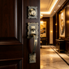 New Design Grip Entry Door Handle Set Entry Door Levers Lock Sets （70720）
