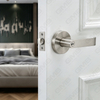 Heavy Duty Tubular Lever Door Lock Series, Round Rosette Entry Door Handle Lock（B2003）