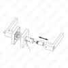 Heavy Duty Tubular Lever Door Lock Series, Square Entry Door Handle Lock （A2009）