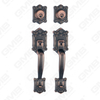 New Design Grip Entry Door Handle Set Entry Door Levers Lock Sets （70712）