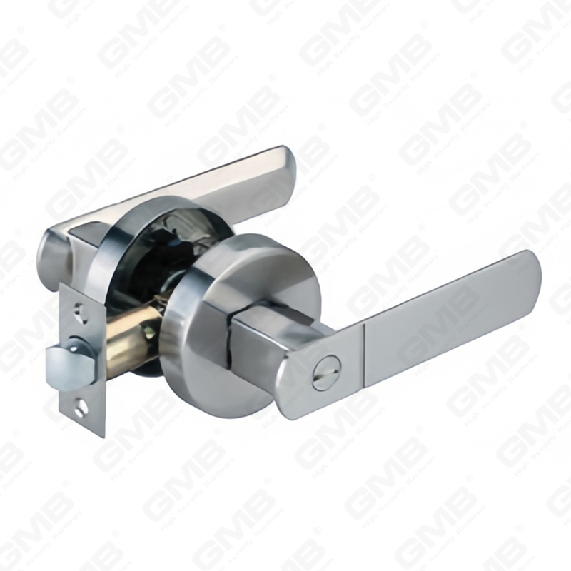 Heavy Duty Tubular Lever Door Lock Series, Zinc alloy Round Rosette Entry Door Handle Lock（B2016）