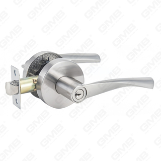 Heavy Duty Tubular Lever Door Lock Series, Zinc alloy Round Rosette Entry Door Handle Lock（B2023）