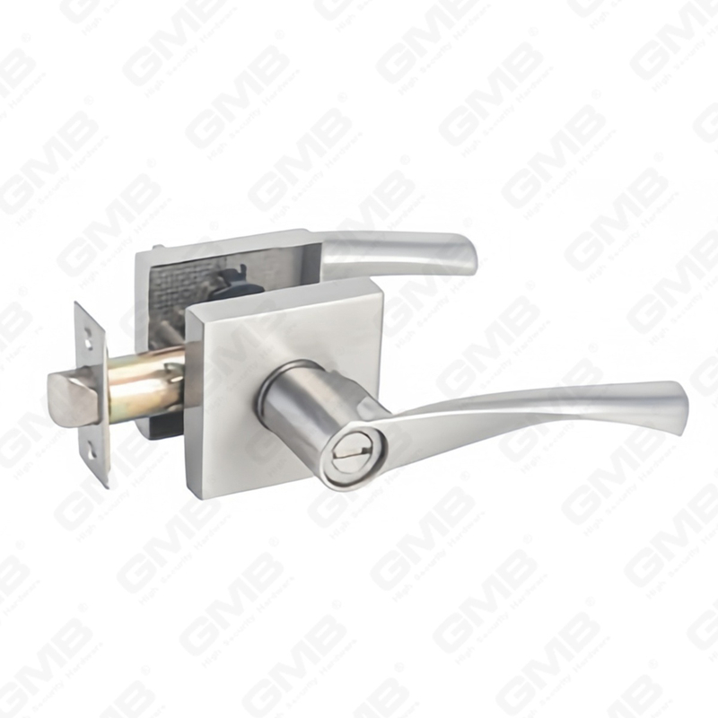 Heavy Duty Tubular Lever Door Lock Series, Zinc alloy Square Rosette Entry Door Handle Lock（A2023）