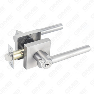 Heavy Duty Tubular Lever Door Lock Series, Zinc alloy Square Rosette Entry Door Handle Lock（A2025）