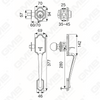 New Design Grip Entry Door Handle Set Entry Door Levers Lock Sets （70733）