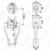 New Design Grip Entry Door Handle Set Entry Door Levers Lock Sets （70712）