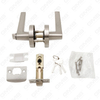 Heavy Duty Tubular Lever Door Lock Series, Zinc alloy Round Rosette Entry Door Handle Lock（B2019）