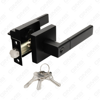 Heavy Duty Tubular Lever Door Lock Series, Zinc alloy Square Rosette Entry Door Handle Lock（A2012）